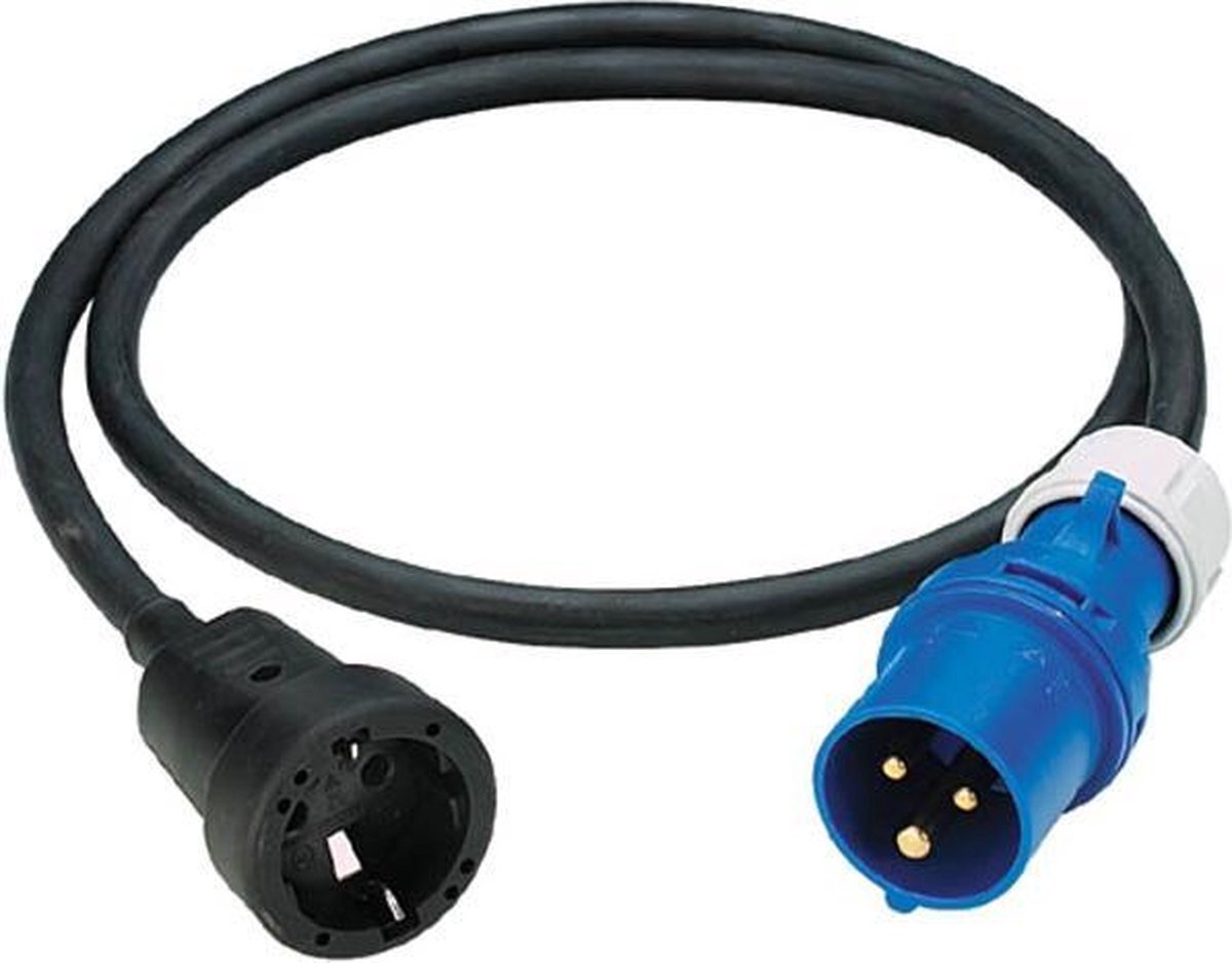 AS-Schwabe Caravan CEE adapter koppeling naar CEE stekker 16A 230V