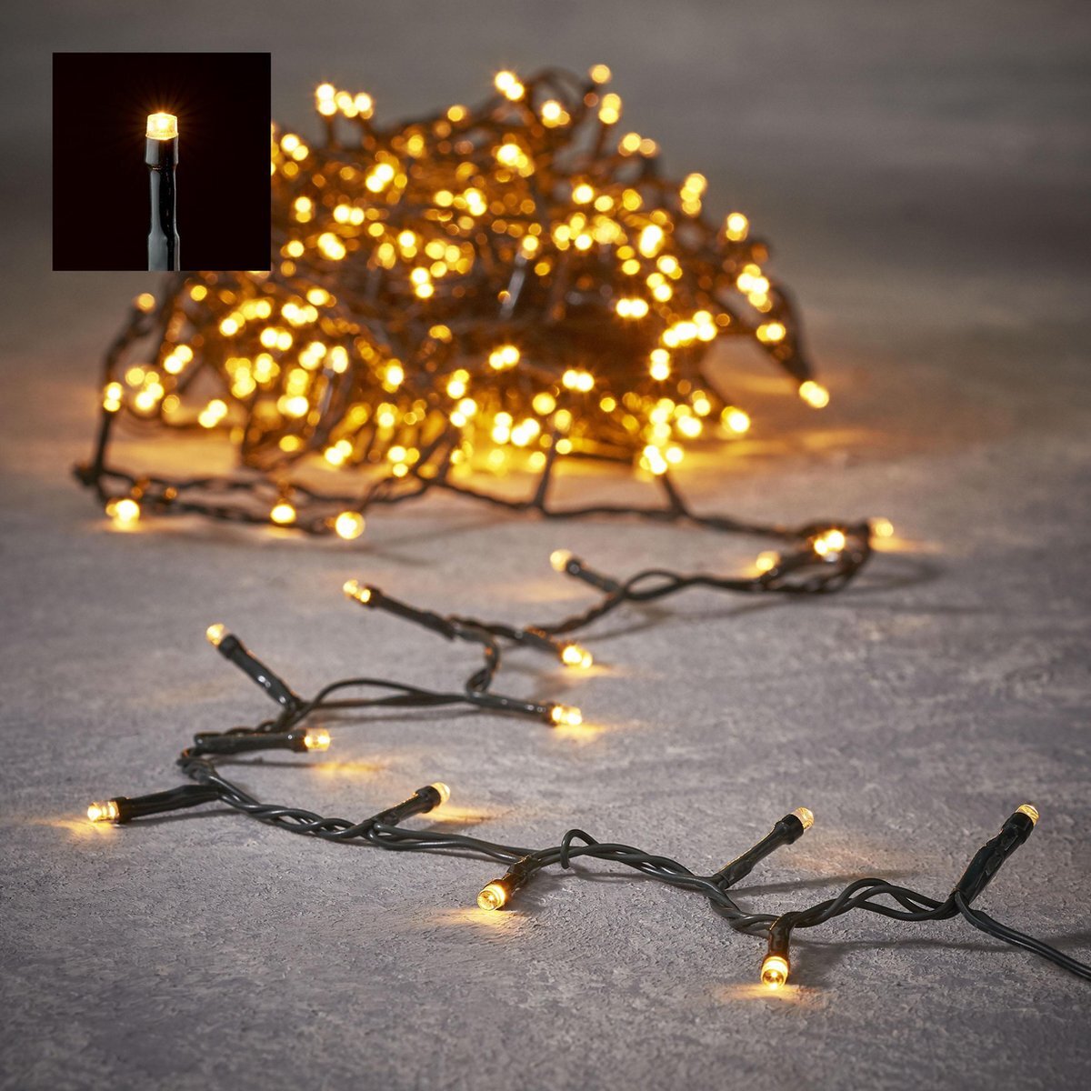 Luca lighting Kerstboomverlichting met 240 LED Lampjes - L1800 cm - Warm Wit