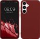 kwmobile telefoonhoesje geschikt voor Samsung Galaxy A55 5G - Back cover in wijnrood