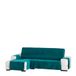 Eysa Droom niet-elastische chaise longue 240 cm links, vooraanzicht, kleur 03-turkoois, Chenille, 37 x 9 x 29 cm
