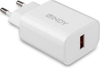 Lindy 73412 oplader voor mobiele apparatuur Smartphone, Tablet Wit AC Snel opladen Binnen, Buiten