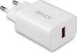 Lindy 73412 oplader voor mobiele apparatuur Smartphone, Tablet Wit AC Snel opladen Binnen, Buiten