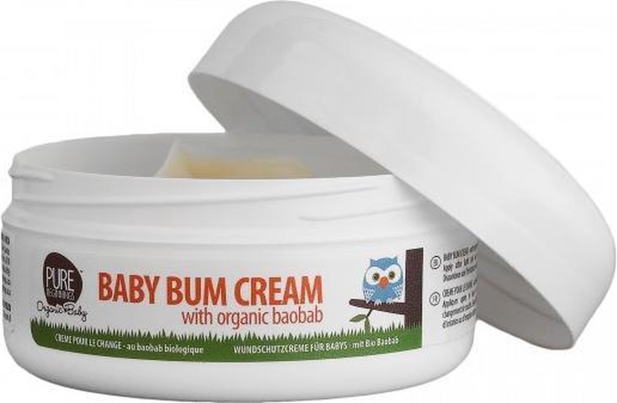 Pure Beginnings baby bum cream with organic baobab