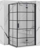 REA Molier Black 100x80 cm Douchecabine Rechthoek