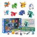 Super Wings Transformer Toys 2", vliegtuigspeelgoed, mini-actiefiguren voor kinderen van 3-12 jaar, verjaardagsfeestaccessoires voor jongens en meisjes (15 verpakkingen)
