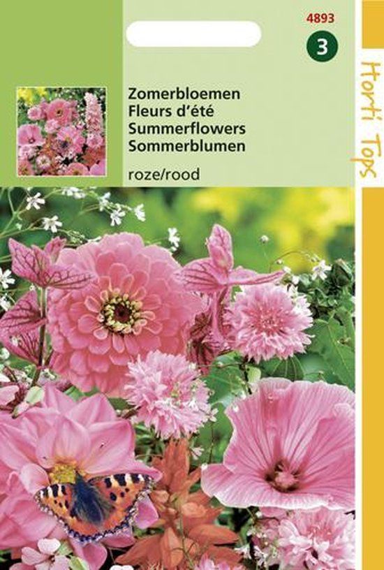 Hortitops Zomerbloemen Rose / Rode Tinten