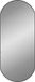 vidaXL Miroir mural 80x35 cm ovale noir