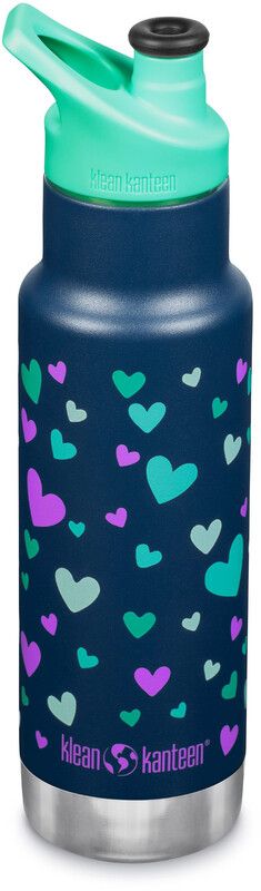 Klean Kanteen Classic Narrow VI Bottle 355ml with Sport Cap Kids - blauw/turquoise