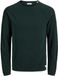 Jack & Jones Pull Homme HILL coupe regular Vert L Col rond Adultes