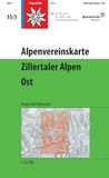 Alpenvereinskarte Wandelkaart 35/3 Alpenvereinskarte Zillertaler Alpen Ost | Alpenverein