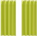 vidaXL Blackout Gordijnen met Ringen 2 st Groen 260 x 140 cm Polyester
