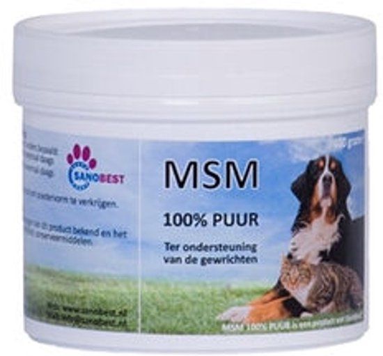 Biestwinkel Sanobest MSM 100% Puur - Hond & Kat - 400 gram