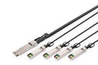 Digitus DN-81322 InfiniBand en Glasvezelkabel 2 m SFP+ 4x QSFP+ Zwart