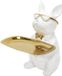 La Chaise Longue Bulldog Butler Beeld - wit rechthoekige schaal