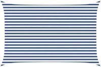 vidaXL Zonneschaduw Blauw en Wit 3 x 4,5 m 100% Polyester Oxford