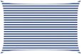 vidaXL Zonneschaduw Blauw en Wit 3 x 4,5 m 100% Polyester Oxford