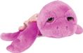 Suki Gifts pluche zeeschildpad Jules knuffeldier - cute eyes - paars - 14 cm