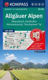 KOMPASS Wanderkarten-Set 003 Allgäuer Alpen, Oberstdorf, Sonthofen, Kleinwalsertal, Tannheimer Tal (2 Karten) 1:25.000