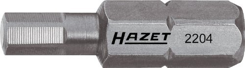 HAZET 2204-7 schroevendraaier bit bit), s: 7 , zeskant 6,3 mm (1/4 inch), zeskant binnenkant