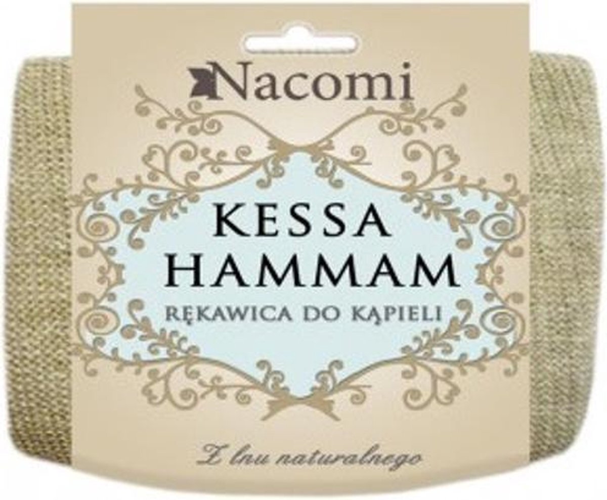 Nacomi Kessa Hammam badhandschoen van natuurlijk vlas