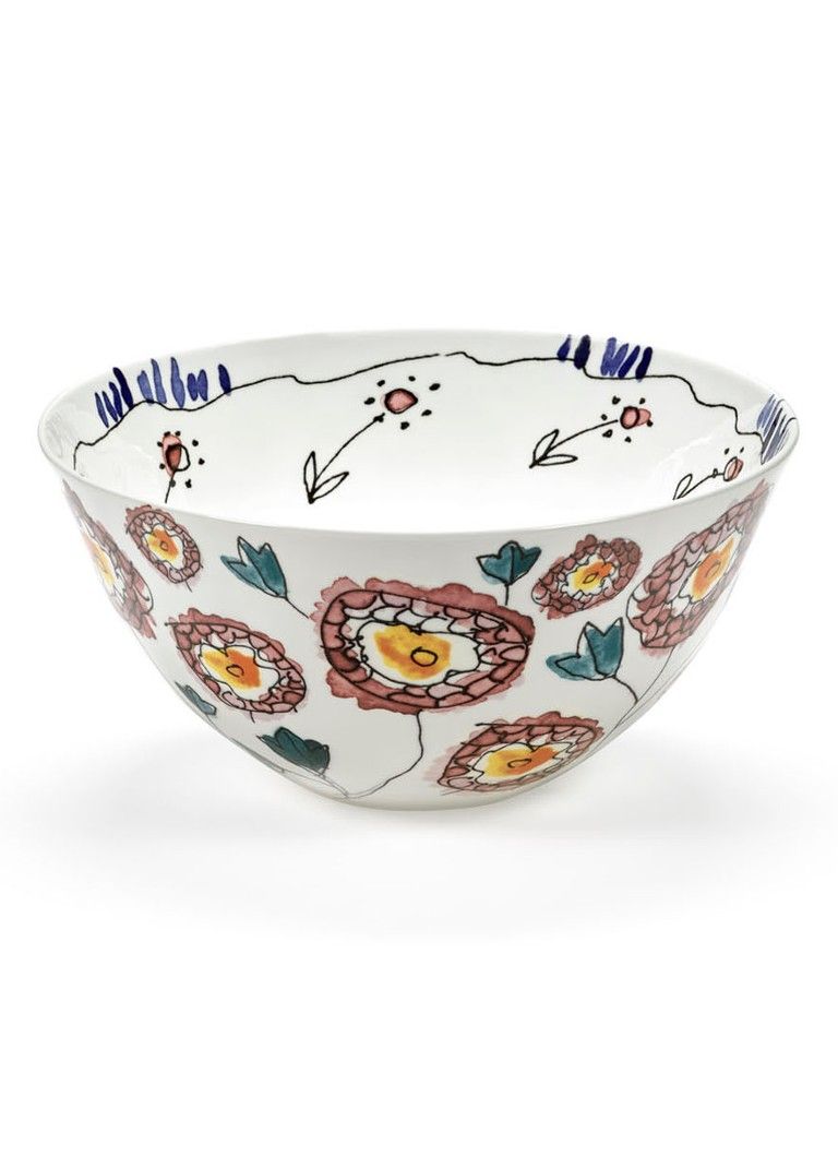 Serax Midnight Flowers serveerkom 25 cm