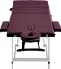 vidaXL Massagetafel inklapbaar 3 zones aluminium wijnpaars