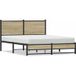 Maison Exclusive - Cadre de lit en métal sans matelas Chêne Sonoma 140x190 cm