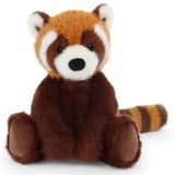 Keel Toys Pluche Rode Panda Knuffel - Rood - Zittend - 20 cm