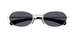 Gucci GG1942S Lunettes de soleil pour hommes Argent Rond Gris 53mm