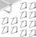 BeiJingLiangPinJiaZuoKeJiWenHuaFaZhanYouXianGongSi Pince de nappe - 12 pièces - Argent - Acier inoxydable