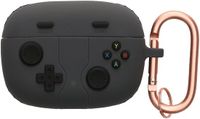 kwmobile Hoes geschikt voor JBL Wave Beam / Beam 2 / Wave 200TWS - Siliconen cover voor oordopjes in zwart - Gameconsole design
