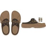 Crocs Axle Mules en daim pour femme, sépia/cacao foncé, pointure 9