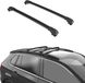Turtle Porte-bagages pour Opel COMBO LIFE 2019--> Rail de toit ouvert-Aluminium-Wingbar-Noir