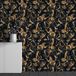 Papier peint panoramique motif fleurs 325 cm x 203 cm