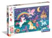 Clementoni Sweet Unicorn Night Supercolor Puzzle, 24 pièces, maxi