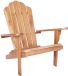 vidaXL Adirondack Tuinstoel Naturel Massief Teakhout