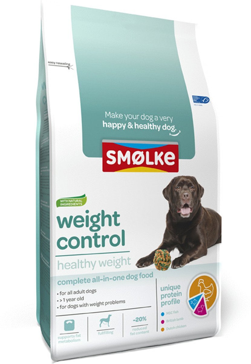 SMOLKE - Droogvoer Hond - Weight Control - Kip - Adult - 3 KG