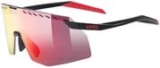 Uvex Pace Stage Lunettes de soleil Unisexe Noir mat/Mirrored Red
