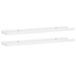 VidaXL Fotoplanken 2 st 80x9x3 cm MDF wit
