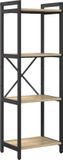 vidaXL Boekenplank 40 x 30 x 119 cm Bewerkt hout Sonoma Eik