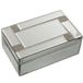 Alexandra House Living Sieradenkistje grijs glas spiegel 21 x 8 x 13 cm