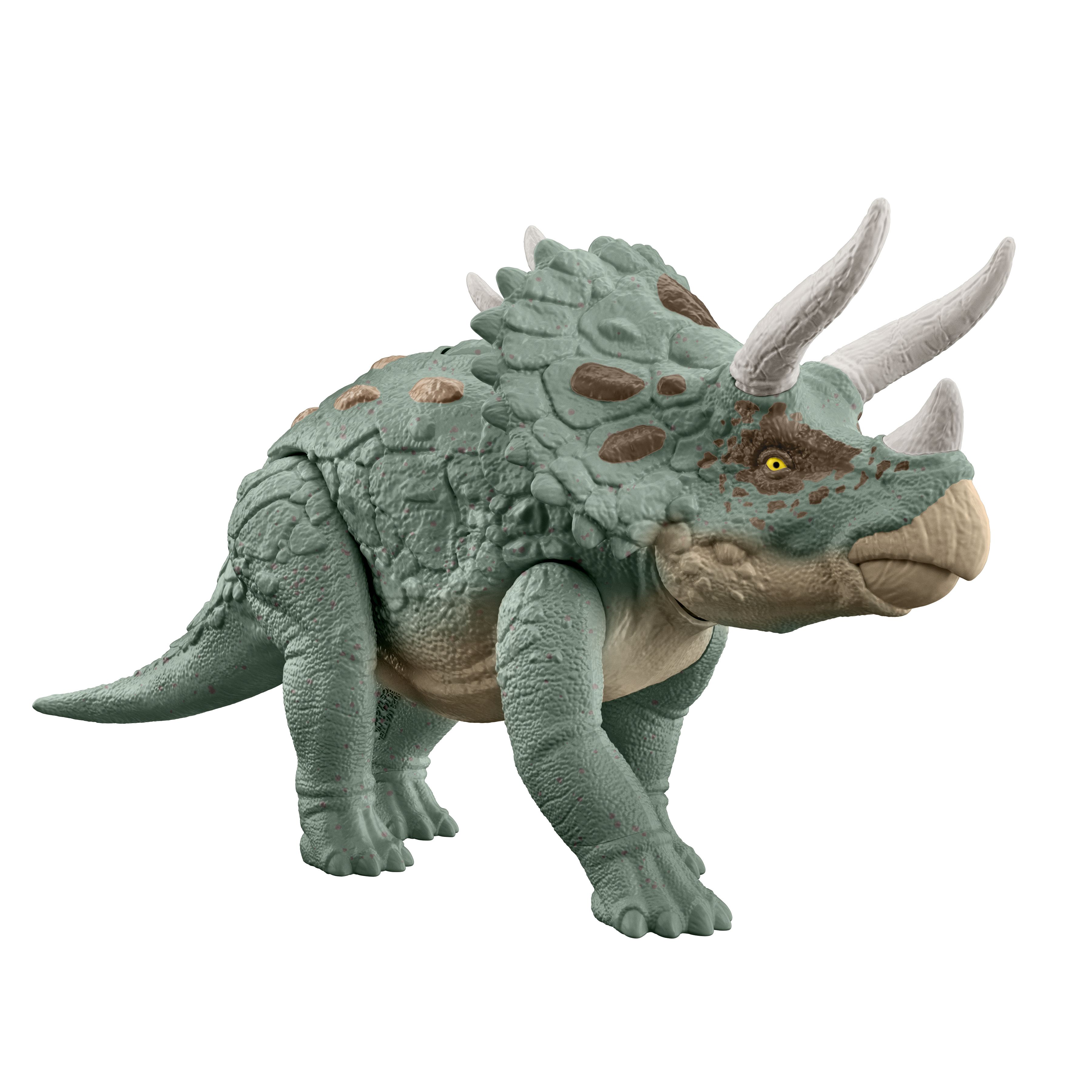 Jurassic World Gigantic Trackers Triceratops - Toy Figure - Green - Plastic - 4+ Years