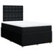 vidaXL Boxspringbed met matras, stof, zwart, 120x190 cm