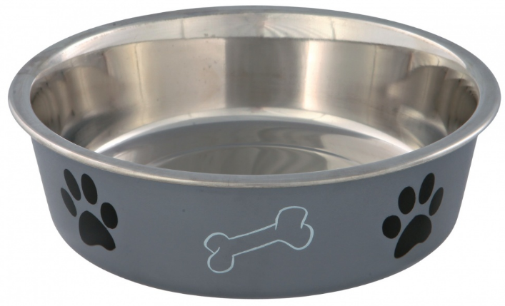 TRIXIE 25244 Eetschalen - 210 mm - grijs, roestvrijstaal