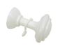 GARDINIA knijphouder, incl. 2 haken, lengte: 8 cm, kunststof, wit