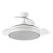 Eden pulse Witte ventilator, 72 W, 6120 lm, 3 vleugels, 3 temperaturen, 32/47 x 50/110 cm