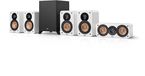 Teufel ULTIMA 20 Surround 5.1 set - home cinema set, 2-kanaals boekenplankspeakers (4 stuks) en subwoofer - wit