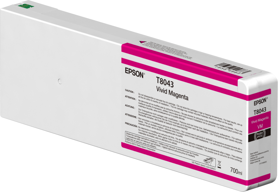 Epson Singlepack Vivid Magenta T804300 UltraChrome HDX/HD 700ml single pack / magenta