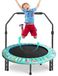 Trampoline Mini - Diamètre 92 cm - Poignée réglable - Intérieur et extérieur
