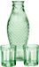 Serax Paola Navone Carafe set met 2 glazen fish & fish M groen